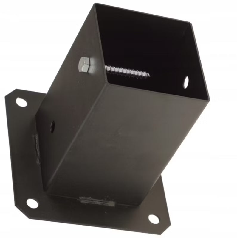 Stolpefod 90x90 mm Sort Stål