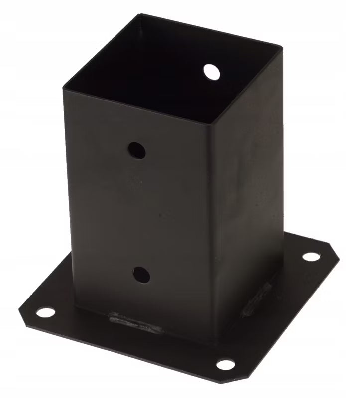 Stolpefod 90x90 mm Sort Stål