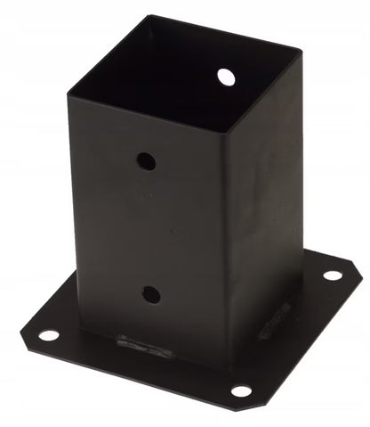 Stolpefod 90x90 mm Sort Stål