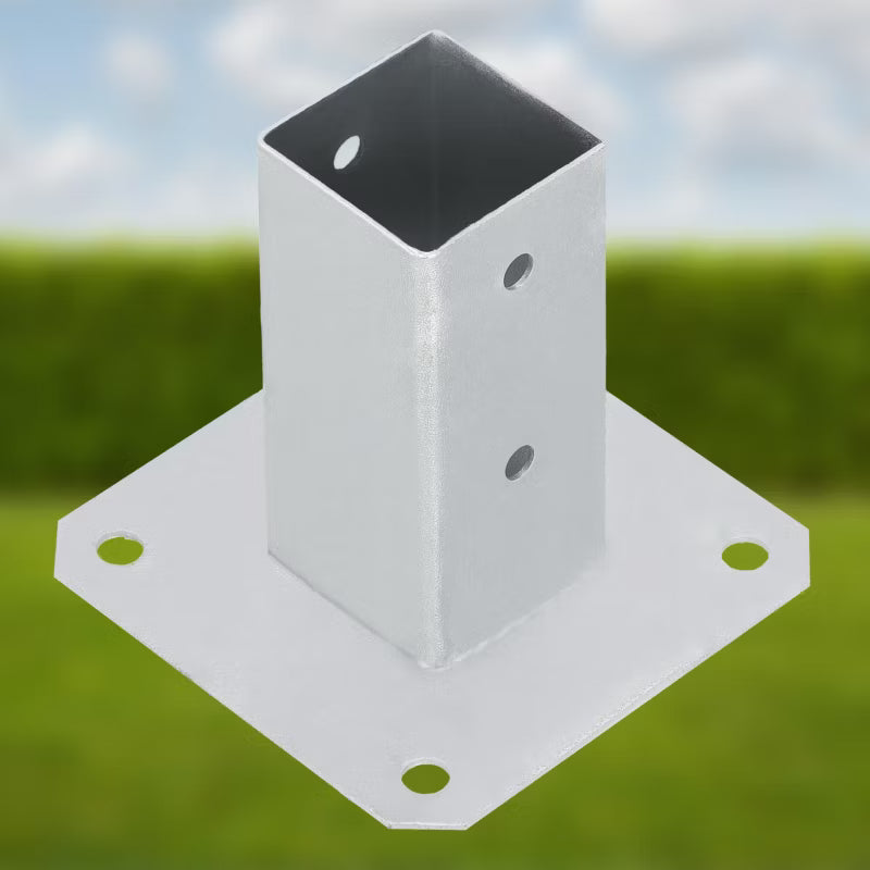 Stolpefod Påskruning 50x50 mm Galvaniseret Stål