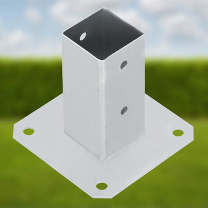 Stolpefod Påskruning 50x50 mm Galvaniseret Stål