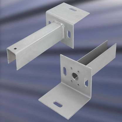 Stolpefod Vinkel til Hegn 60x40 mm Varmgalvaniseret
