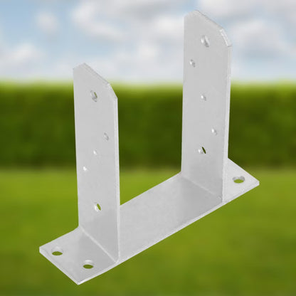 Stolpesko 120 mm Varmgalvaniseret Stål 4 Stk.