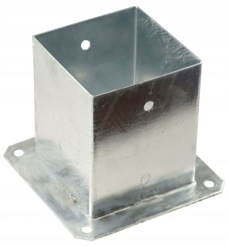 Stolpesko 120x120 mm Varmgalvaniseret Stål