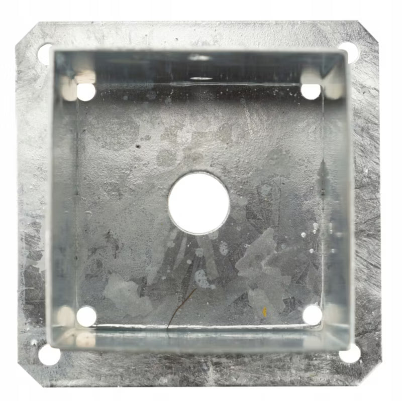 Stolpesko 120x120 mm Varmgalvaniseret Stål