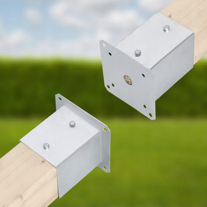 Stolpesko 140x140 mm Galvaniseret Stål