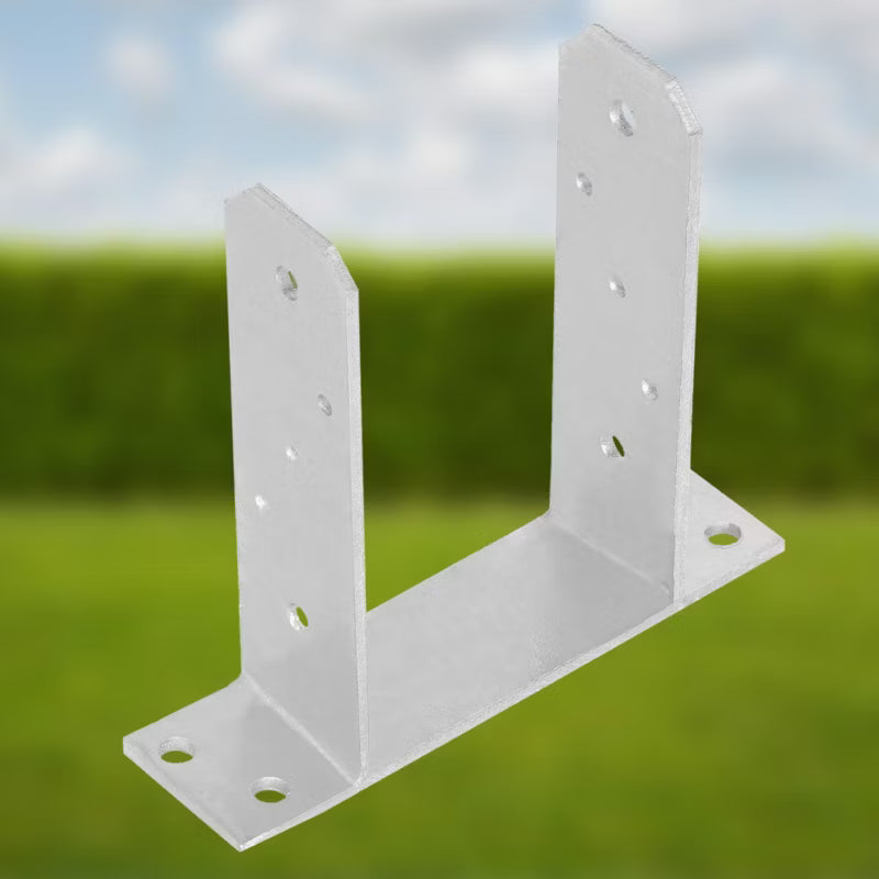 Stolpesko 90 mm Galvaniseret Stål 2 Stk. 5904994082835