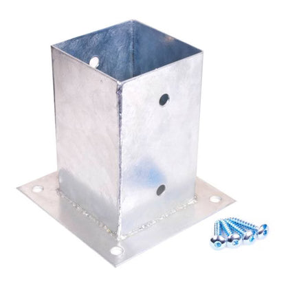 Stolpesko 90x90 mm Galvaniseret Stål
