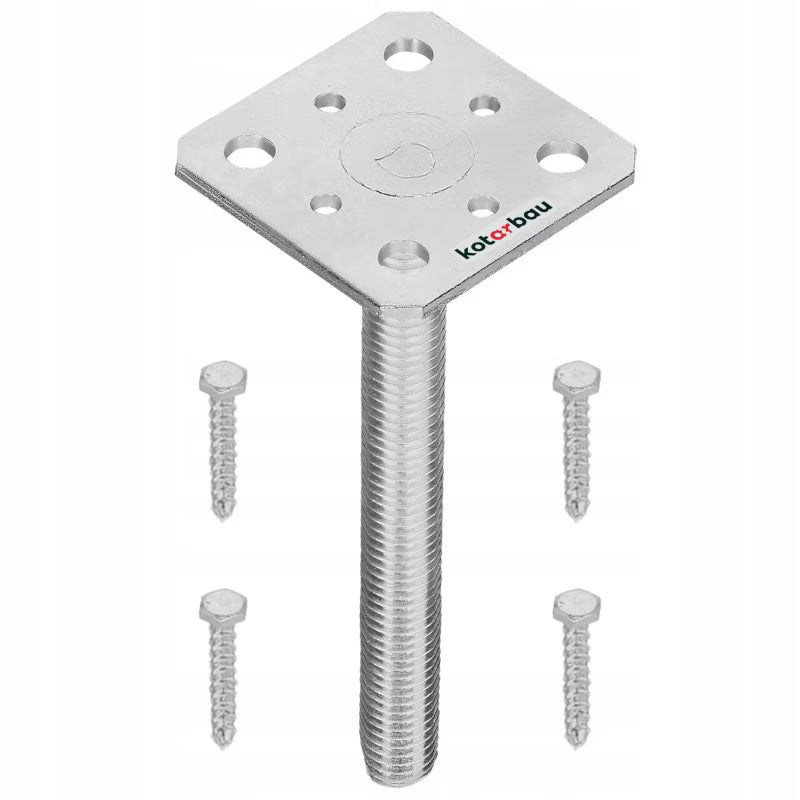 Stolpesko PSR-S 80x80 mm Galvaniseret Stål
