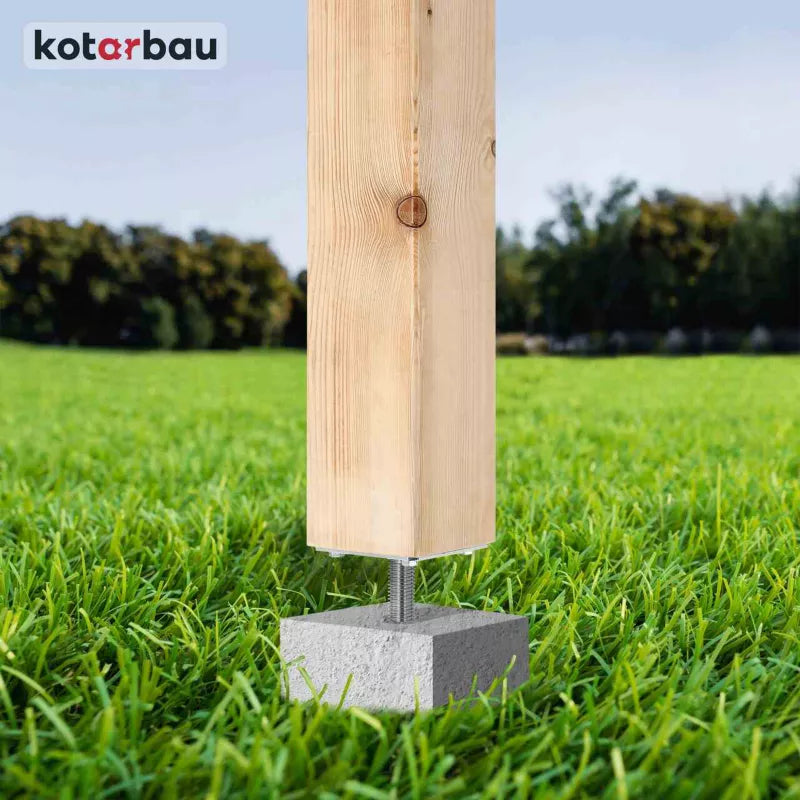 Stolpesko PSR-S 80x80 mm Galvaniseret Stål