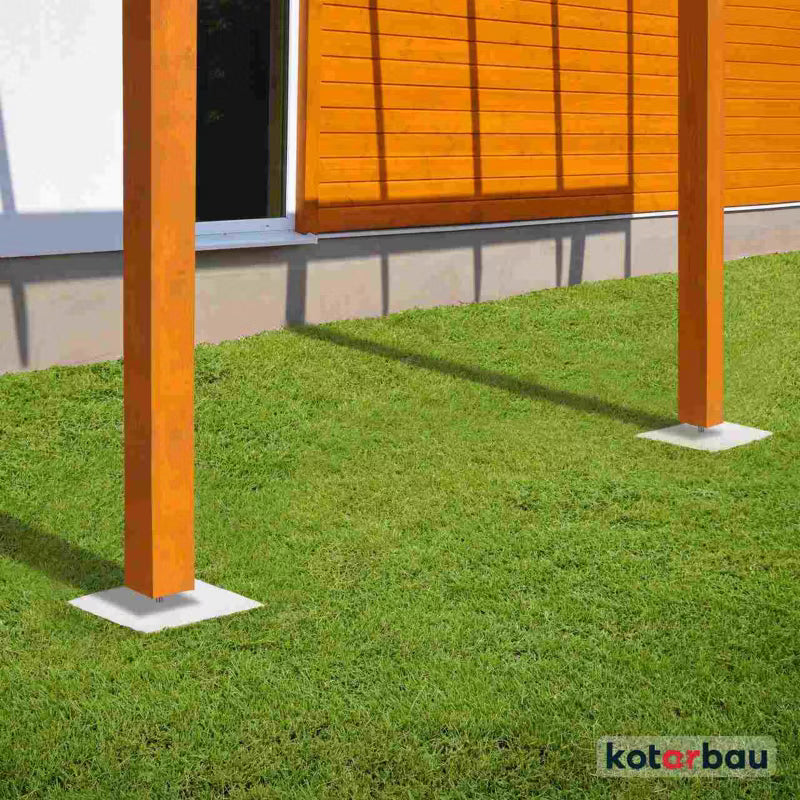 Stolpesko PSR-S 80x80 mm Galvaniseret Stål