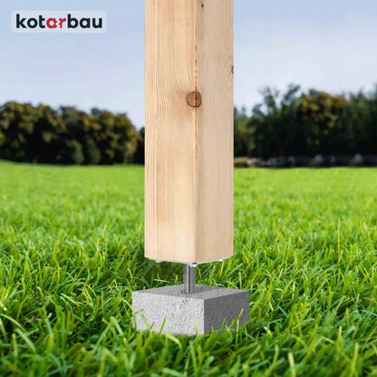 Stolpesko PSR-S 80x80 mm Galvaniseret Stål
