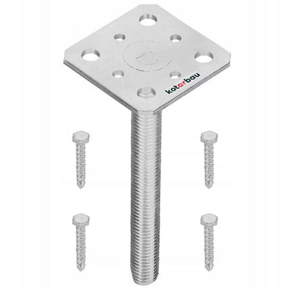 Stolpesko PSR-S 80x80 mm Galvaniseret Stål