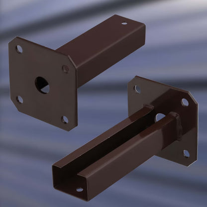 Stolpesko til Fastskruning 60x40 mm Brun 5904994085089
