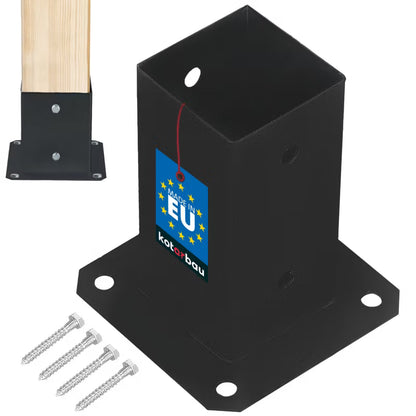 Stolpesko til Fastskruning 70x70 mm Stål 5904994058243