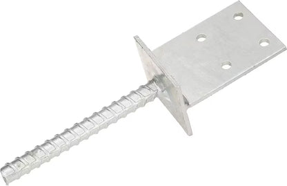 Stolpesko til Indstøbning 130x90 mm Galvaniseret Stål