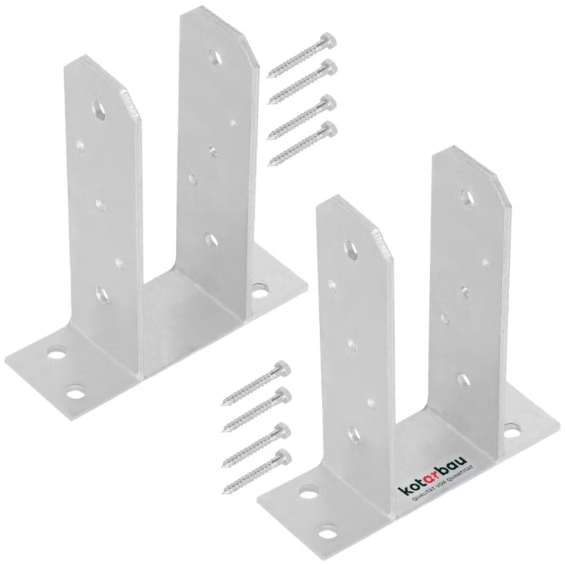 Stolpesko TT til Iskruning 70 mm Varmgalvaniseret 2 Stk.