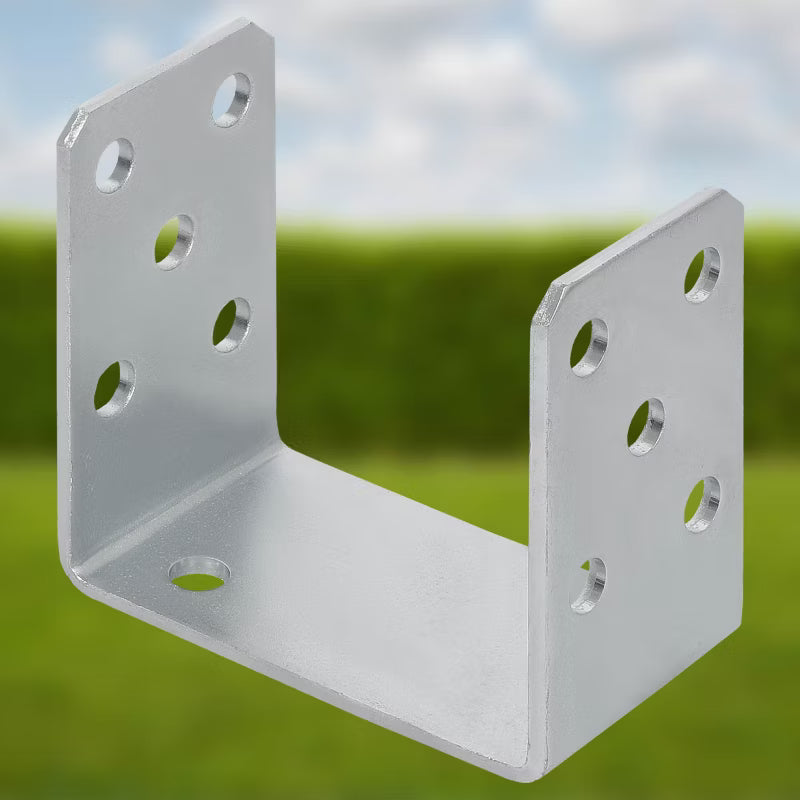Stolpesko U-Form 100 mm Galvaniseret Stål | 5904994002574