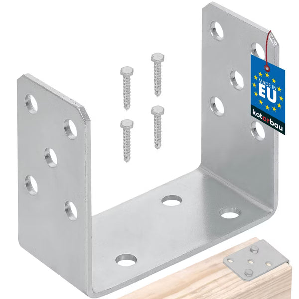Stolpesko U-Form 120 mm Galvaniseret Stål