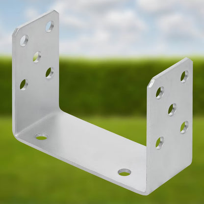 Stolpesko U-form 140 mm Galvaniseret Stål