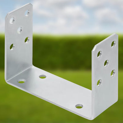 Stolpesko U-form 160 mm Varmgalvaniseret Stål