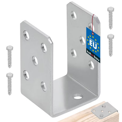 Stolpesko U-Form 60 mm Galvaniseret Stål