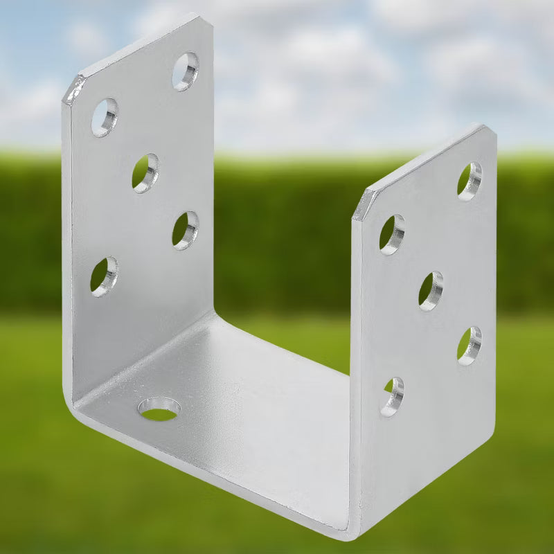 Stolpesko U-Form 90 mm Galvaniseret Stål