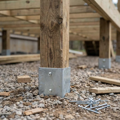 Stolpespyd 45x45 mm Galvaniseret Stål