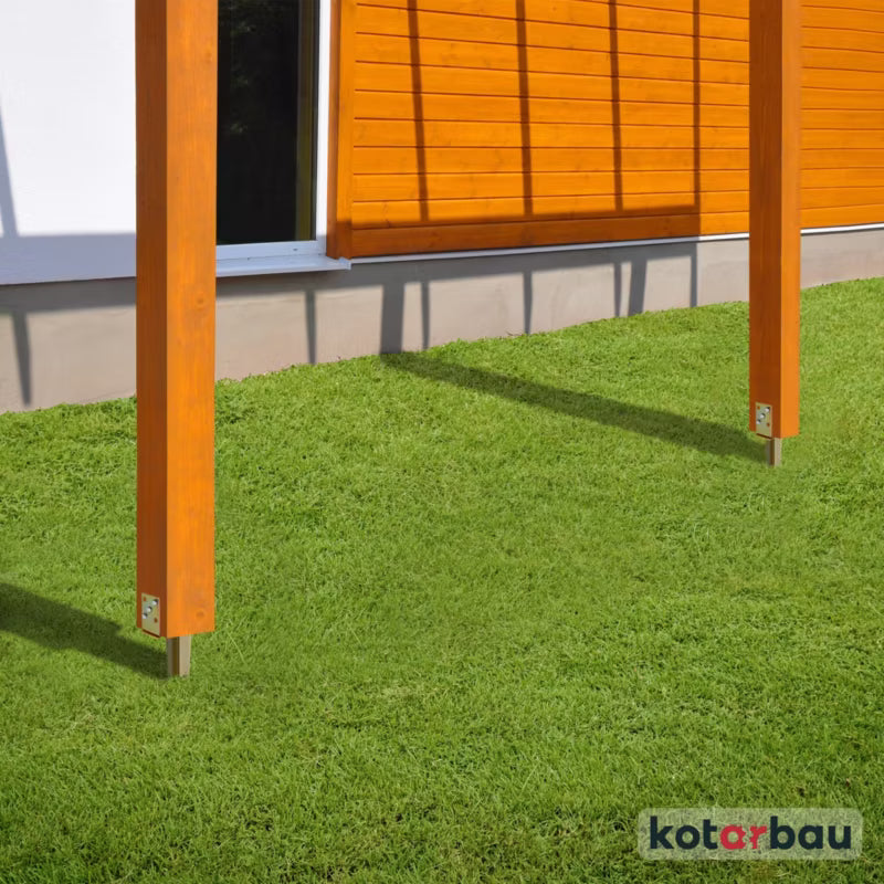 Stolpespyd Justerbar 0-125 mm 4 stk. Galvaniseret Stål
