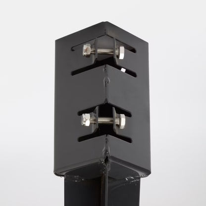 Stolpespyd Meandre 7x7x90 cm Grå Stål