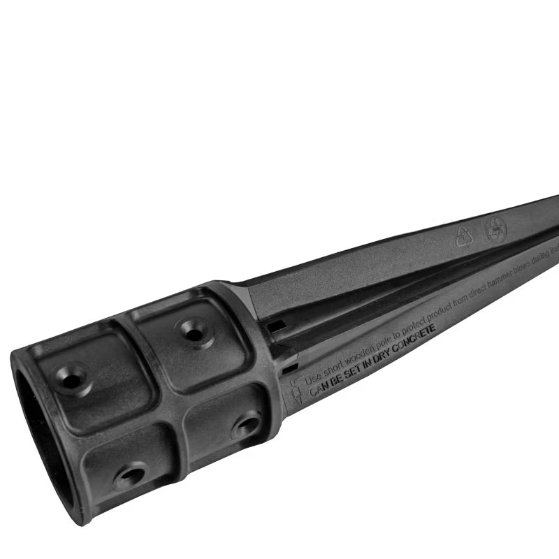Stolpespyd Rund Ø10,1x75 cm Sort | 5907437032749