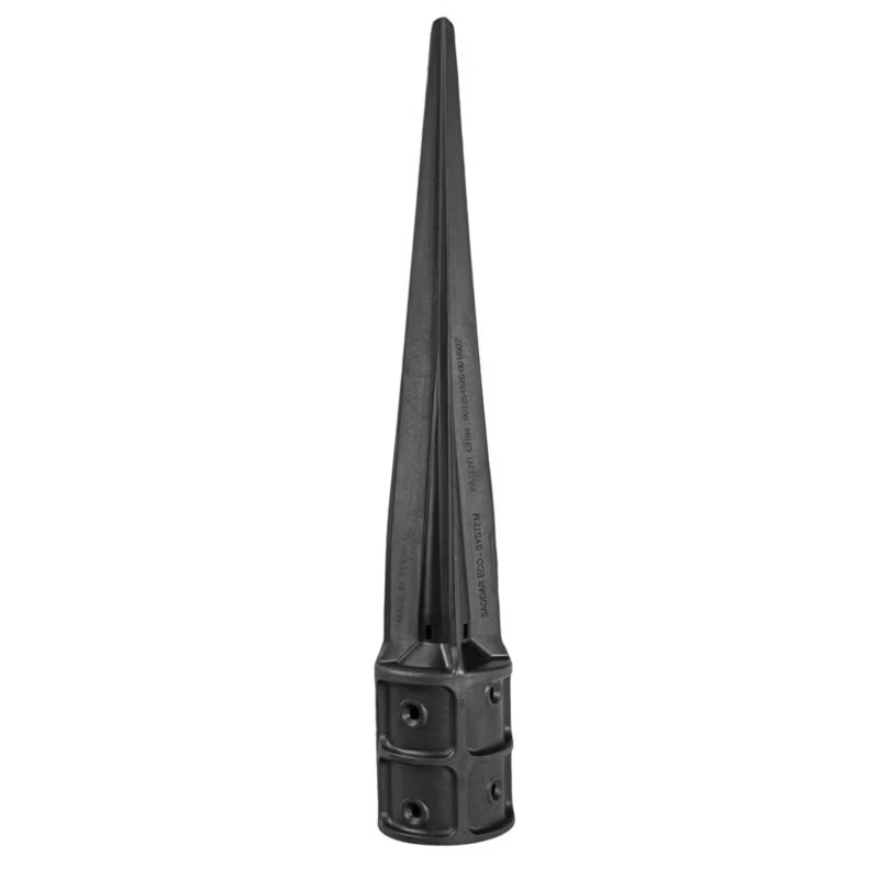 Stolpespyd Rund Ø10,1x75 cm Sort | 5907437032749