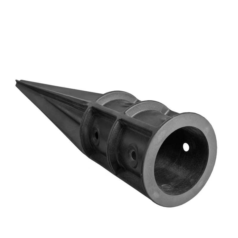 Stolpespyd Rund Ø8,1x61 cm Sort Komposit