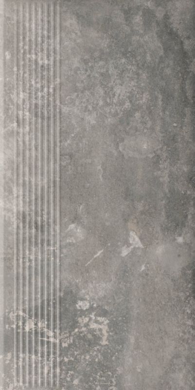 Klinkertrappeforkant Octane Paradyż 30 x 60 cm grafitgrå