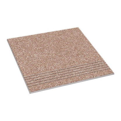 Frostbestandig glaseret trappetrin Voltor GoodHome 33 x 33 cm okker