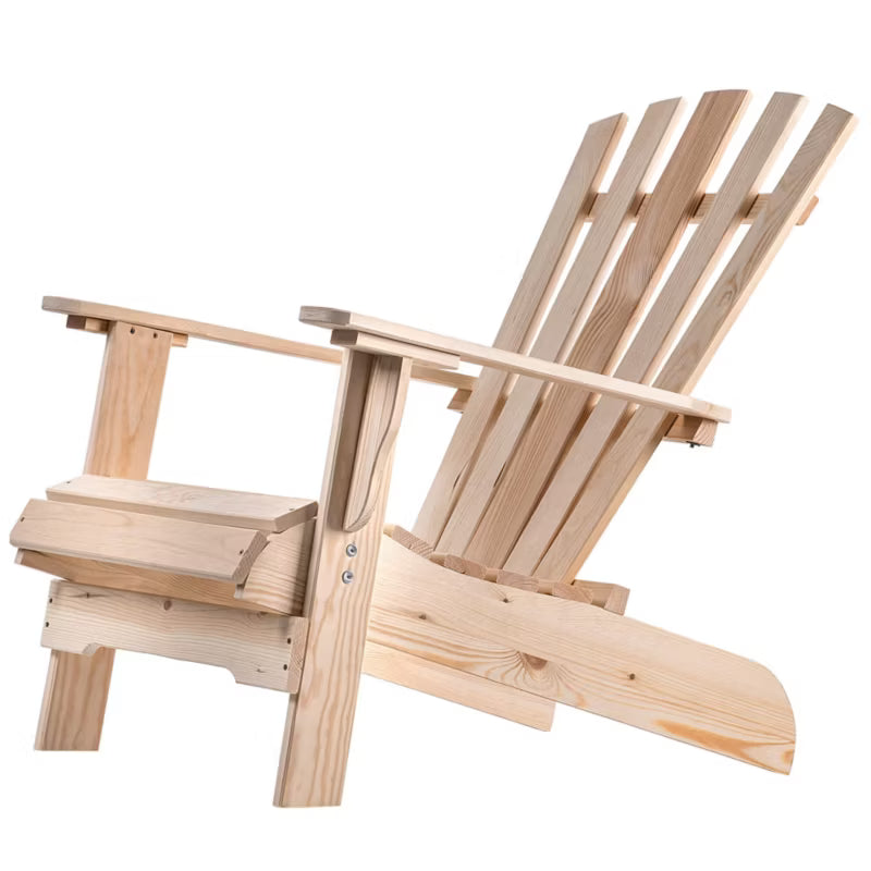 Strandstol Træ Natur 66,5x87 cm