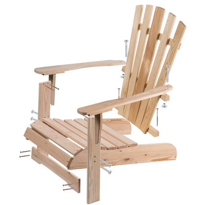 Strandstol Træ Natur 66,5x87 cm