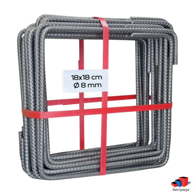 Armeringsbøjle 18x18 cm Ø8 mm Stål