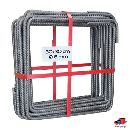 Armeringsbøjle 30x30 cm Ø6 mm B500A Stål