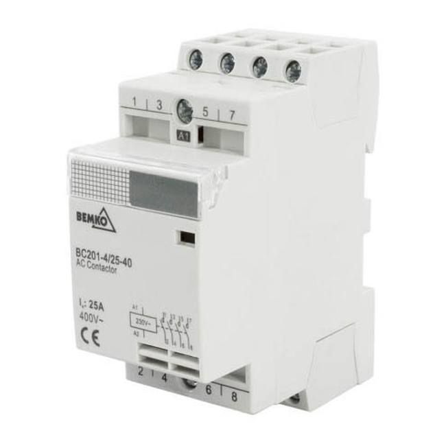 Modulær kontaktor Bemko BC201 2P 25 A 4Z + 0R