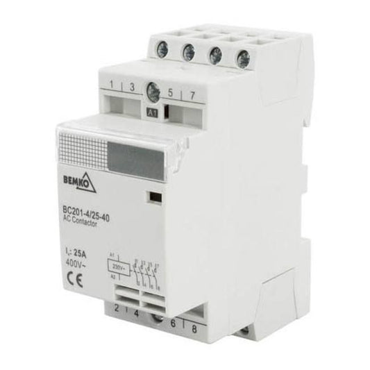 Modulær kontaktor Bemko BC201 2P 25 A 4Z + 0R