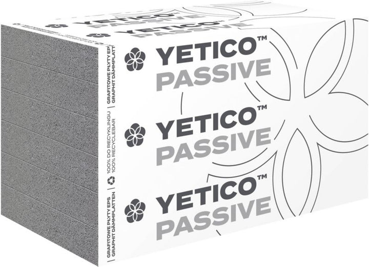 Facadestyropor 100 mm 3 m² Grå