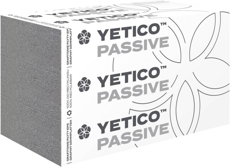 Facadeisolering Passive 200 mm Grå 1,5 m²