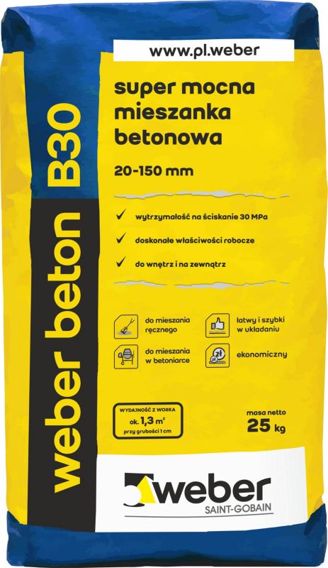 Super stærk betonblanding Weber beton B30