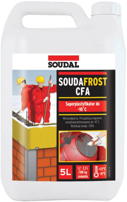 Superplastifikator Soudafrost CFA 5 Liter Brun