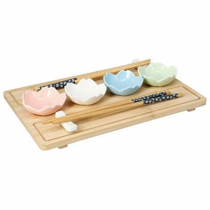 Sushisæt 30x19,5 cm Bambus 9 Dele