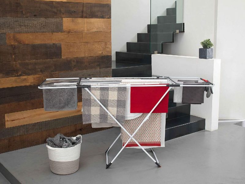 Fritstående Tørrestativ 20 m Tørreplads 110-187 x 61 x 94 cm