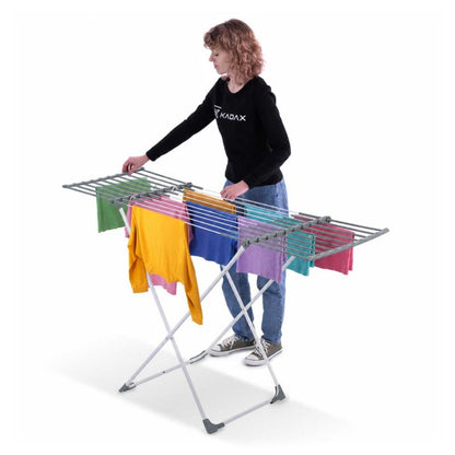 Teleskopisk Tørrestativ 155 x 53 x 90 cm Hvid