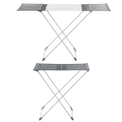 Teleskopisk Tørrestativ 155 x 53 x 90 cm Hvid