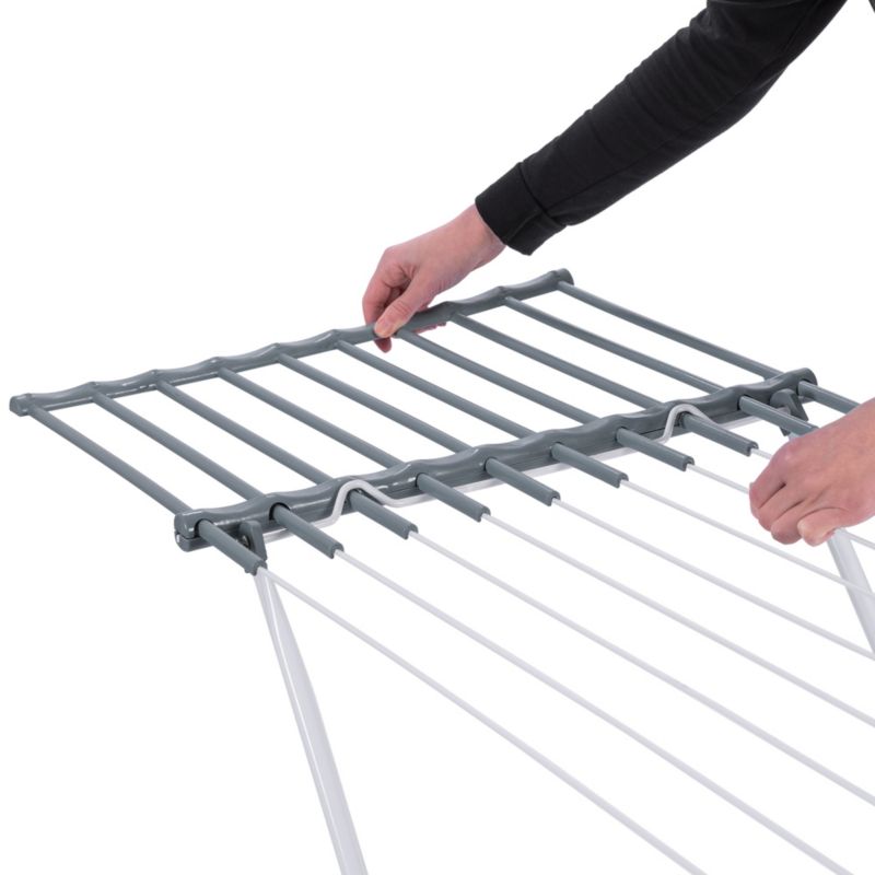 Teleskopisk Tørrestativ 155 x 53 x 90 cm Hvid